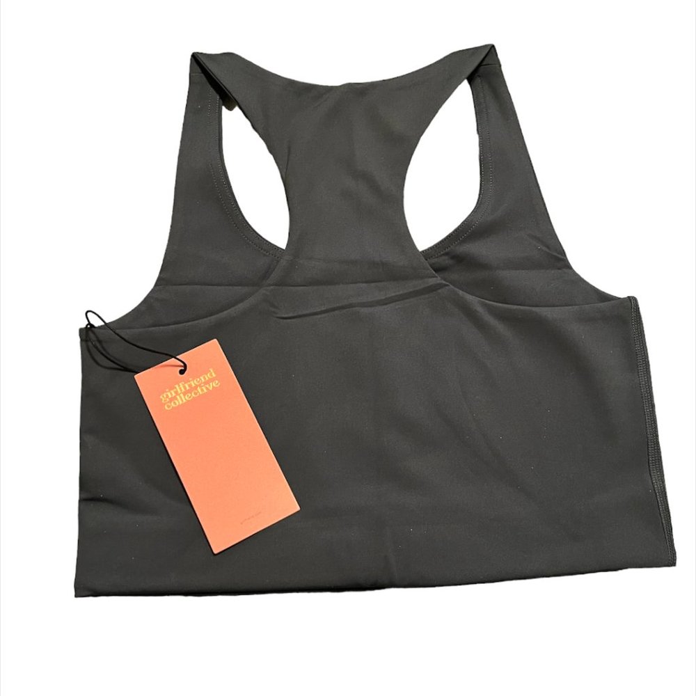 NWT  Girlfriend Collective Moss Paloma Racerback Sport Bra size  M - Picture 4 of 5